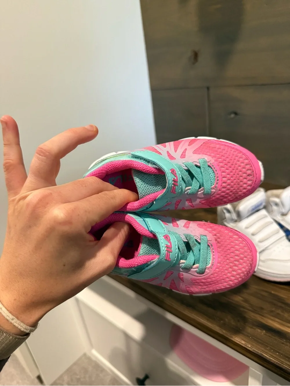 Toddler size 8 Adidas ASICS bundle of shoes